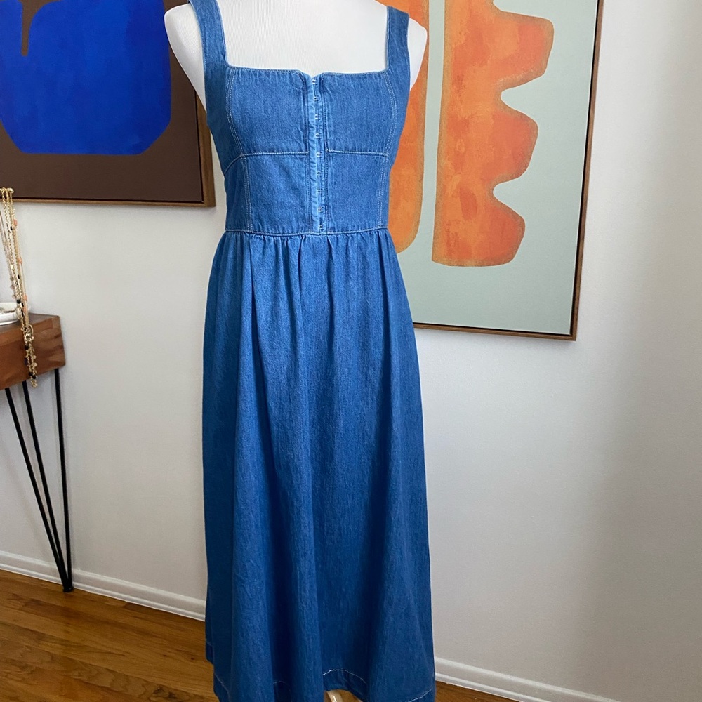 Boho Blue Super soft Denim Dress!